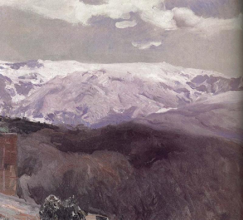 Joaquin Sorolla Sierra Nevada in winter oil painting image